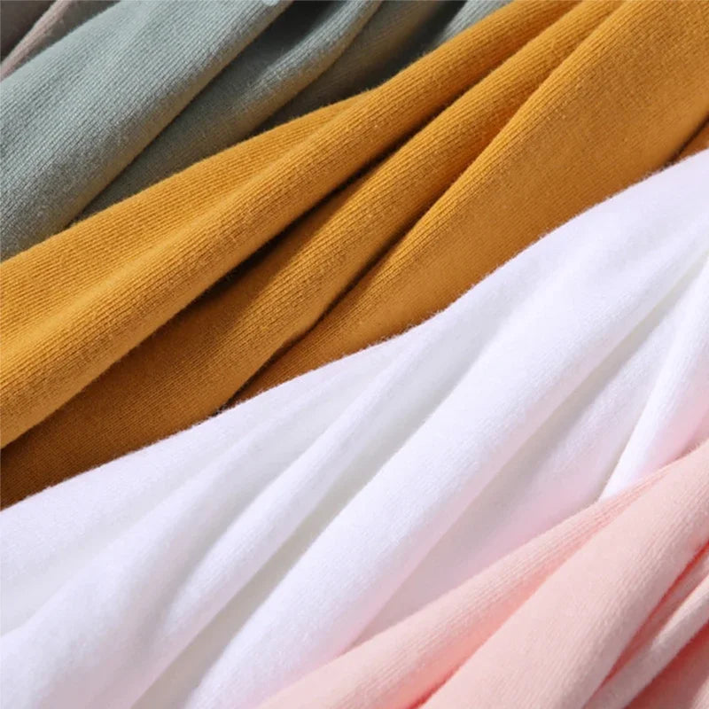 T-Shirt 100% Coton Unisexe Respirant — Ample Manches Courtes Décontracté Été