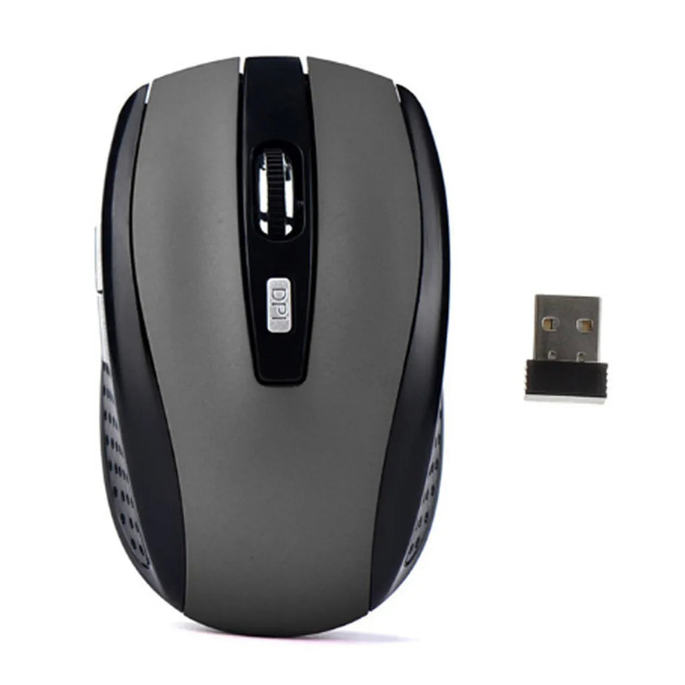 Souris sans fil 2.4G souris de jeu 2.4Ghz souris optique sans fil 6D mince Mini souris silencieuse DPI1600 pour Macbook PC ordinateur portable