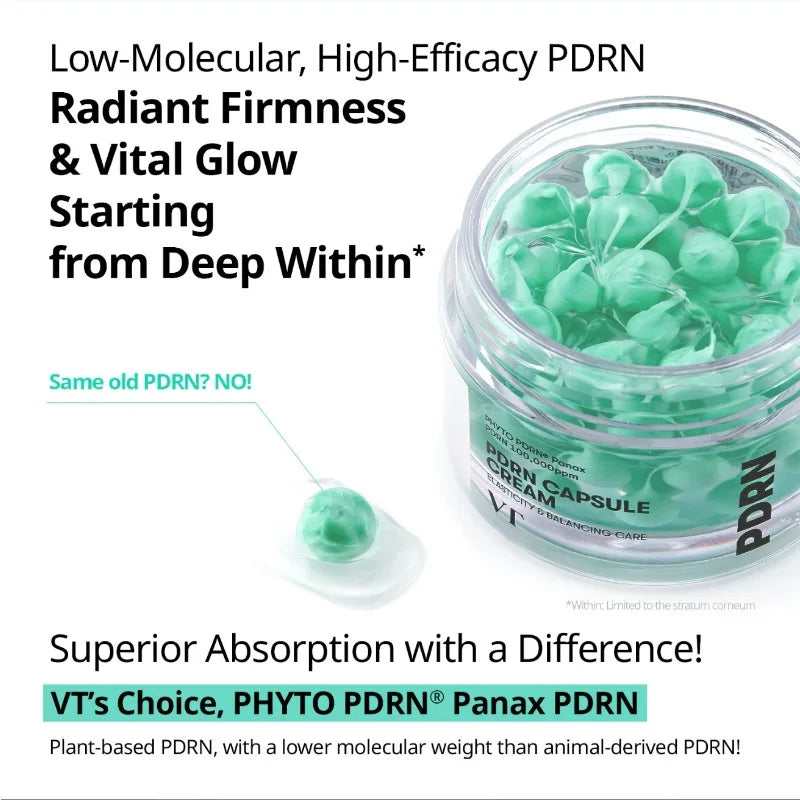 VTT Ginseng PDRN Facial Moisturizer Original Genuine Korean Skin Care Firms Brightens Skin Fades Spots Skin Care Beauty
