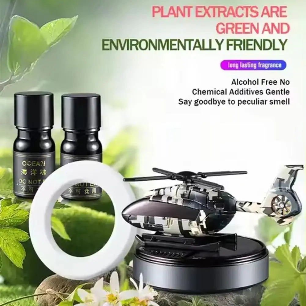 Désodorisant solaire pour voiture et avion, accessoires intérieurs d'hélicoptère, garniture d'hélice, diffuseur de parfum lointain, dépistolet ant