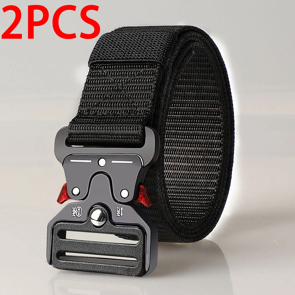 Cinturones tácticos multiusos para hombre – Diseño duradero y ajustable – Para amantes de los deportes al aire libre, combina con pantalones vaqueros, para hombres y mujeres