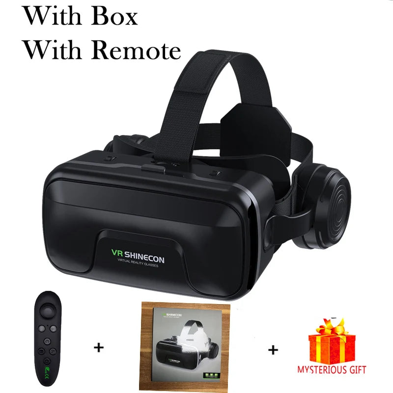 VR Shinecon 10.0 3D Headset Virtual Reality Glasses for Smartphone Smart Phone Goggles Viar Headset Video Game Binoculars