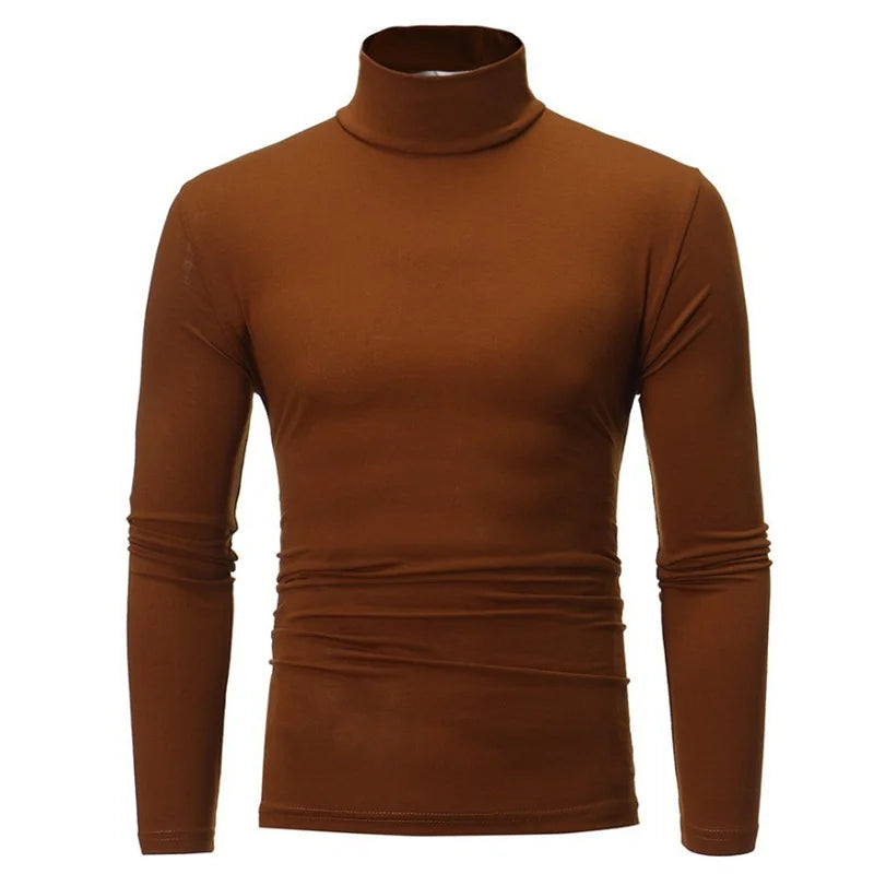 Sous-Vêtement Thermique Col Haut Homme — Mince Manches Longues Hiver Automne