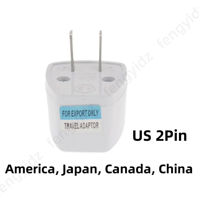 Adaptador de enchufe de EE. UU. a UE Corea KR Euro Europeo a América China Canadá Reino Unido AU Adaptador de viaje universal Convertidor de CA Adaptador de corriente