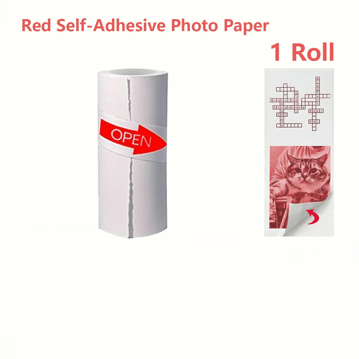 Cámara de impresión instantánea con forma bonita, cámara de doble objetivo HD de 1080P, impresión instantánea, viene con rollos de papel de impresión térmica