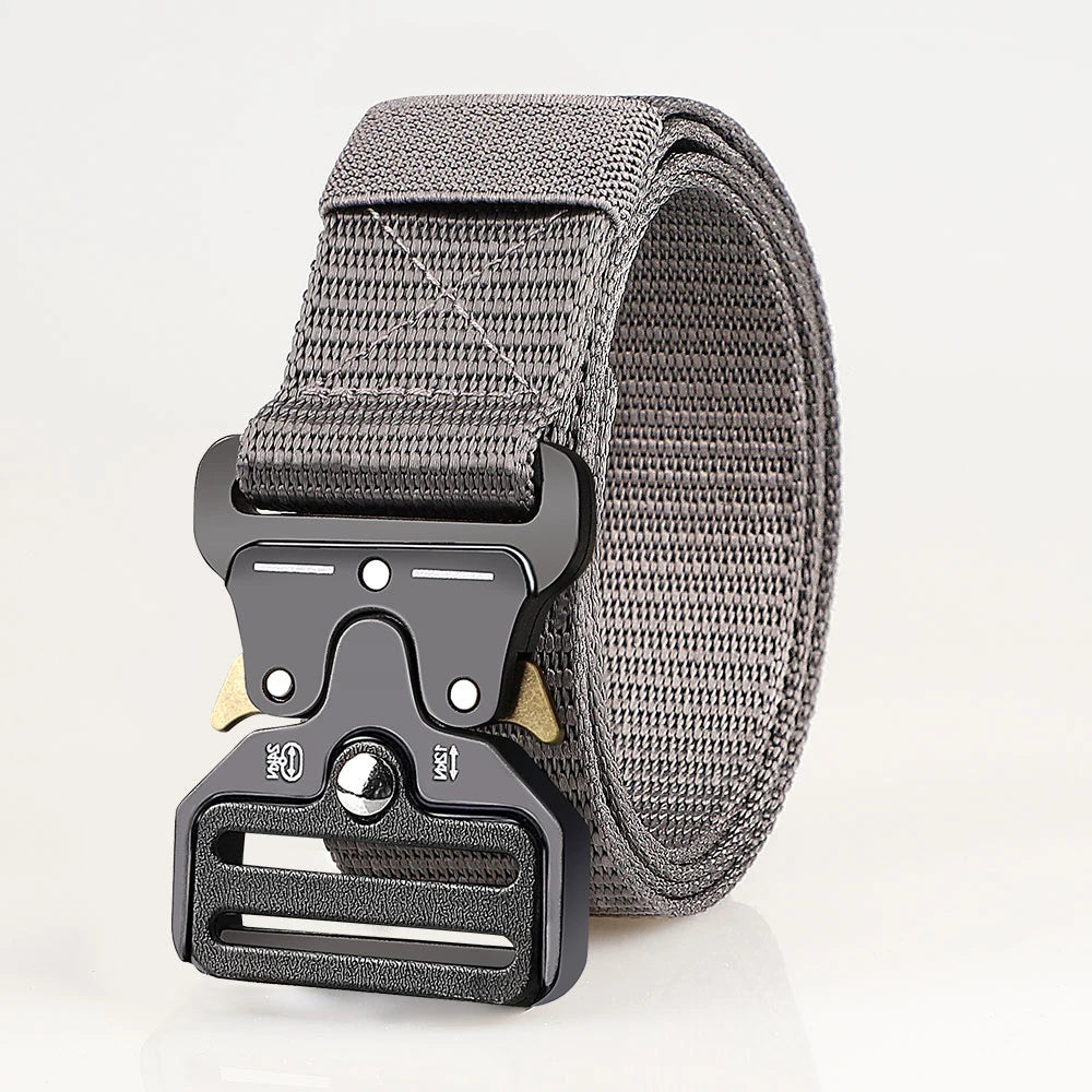Cinturones tácticos multiusos para hombre – Diseño duradero y ajustable – Para amantes de los deportes al aire libre, combina con pantalones vaqueros, para hombres y mujeres