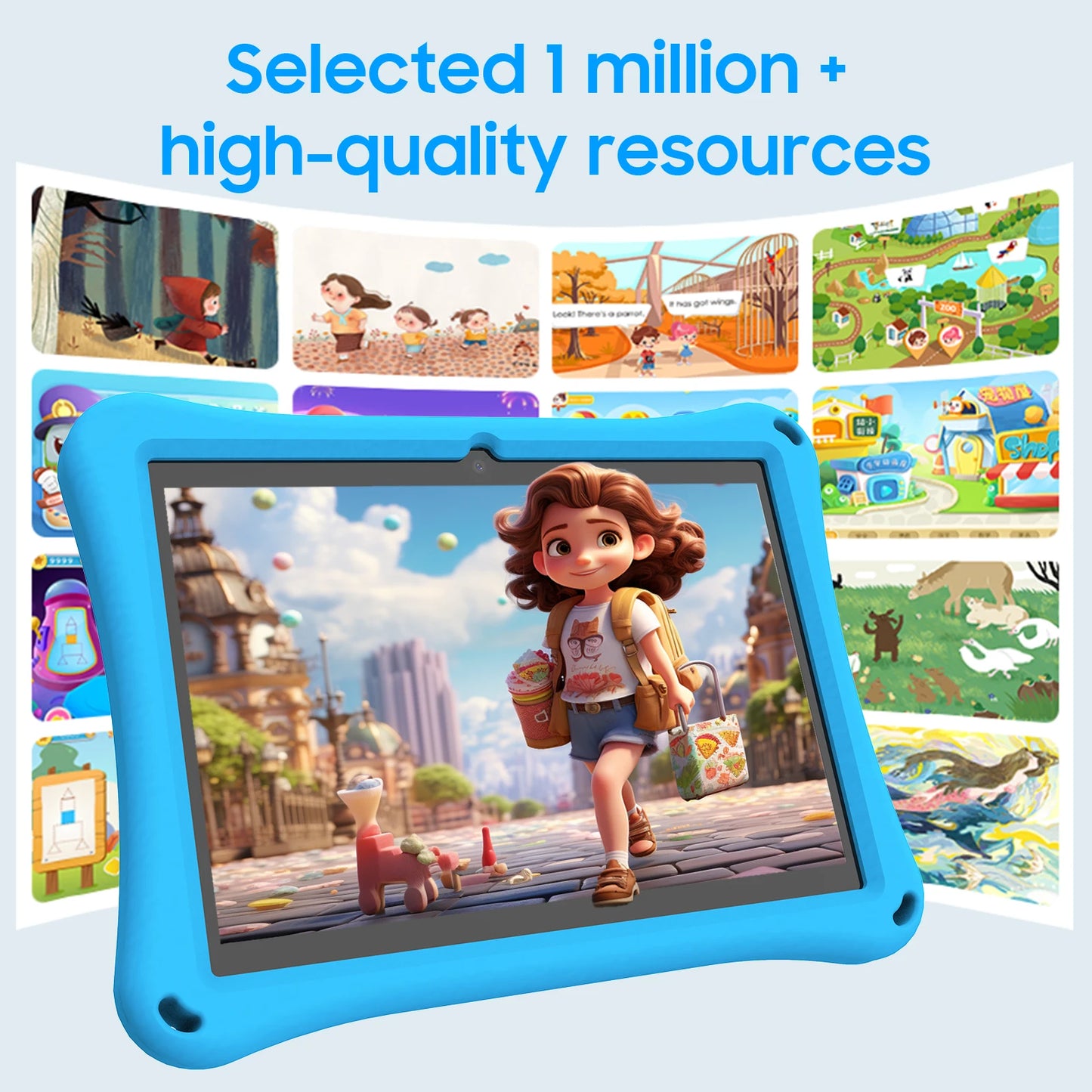 Octa Core 10GB 128GB para aprender 10 pulgadas Android con ranura para tarjeta 4G Tablet Educativa tablet para niños