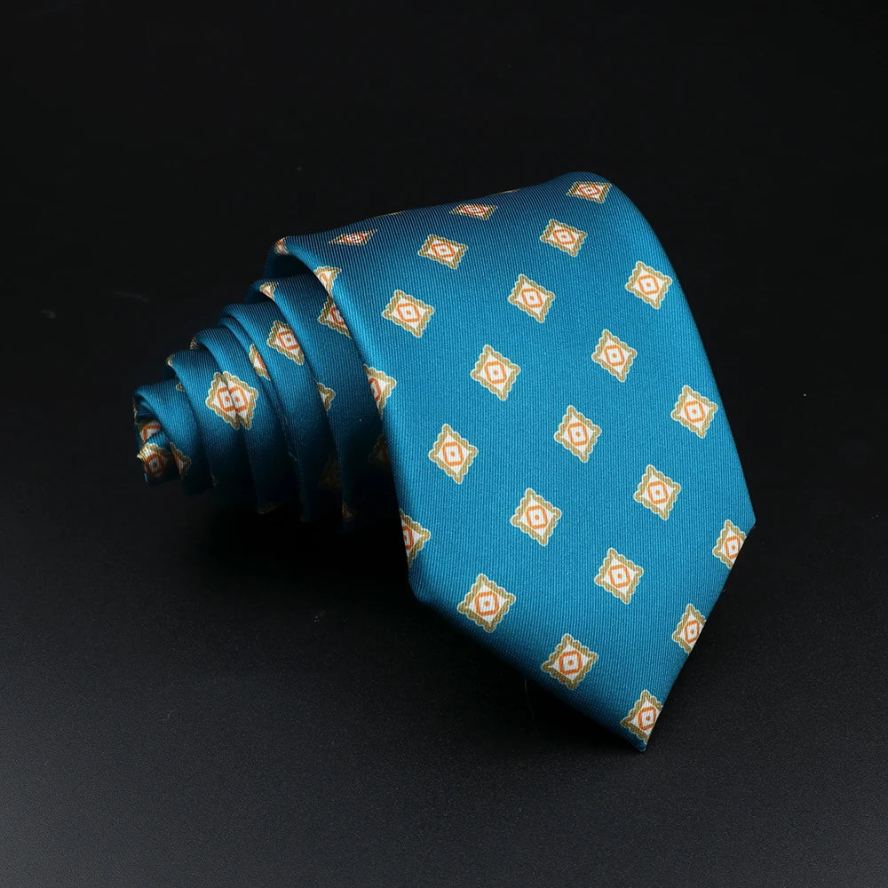 51 Styles Men's Silk Ties Jacquard Striped Plaid Floral Tie Accessories Daily Wear Shirt Suit Necktie Wedding Party Gift