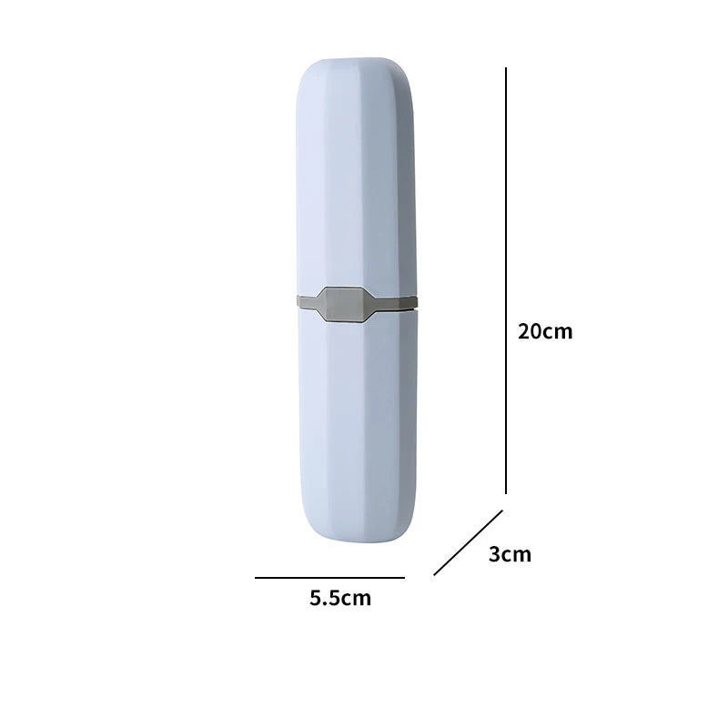 Estuche protector portátil para cepillo de dientes y pasta dental, soporte de viaje, caja de almacenamiento para acampar, protege el cepillo de dientes y la pasta dental de la suciedad y los daños