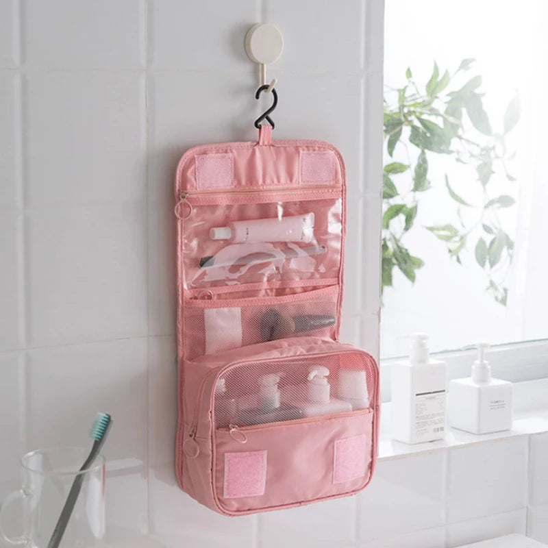 Sac de Maquillage Voyage Double Couche — Multifonctionnel Homme & Femme