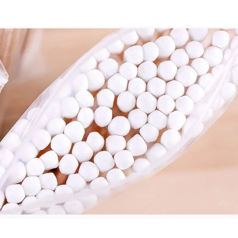 Coton-tige en bois à double tête 500 pièces — outils de maquillage, femmes, nettoyage des oreilles