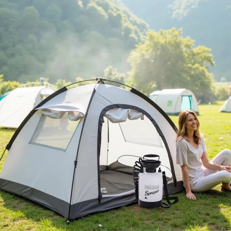 Douche de Camping manuelle extérieure, pompe de douche multifonctionnelle 3/5/8L pour bain d'animaux de compagnie, lavage de voiture, outil de douche Portable avec tuyau de 3m 1 pièce