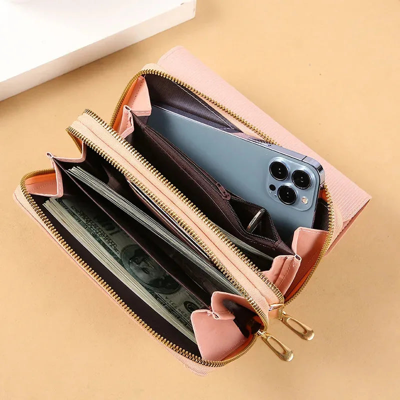New Korean Medium-Sized Women's Wallet Bag – Convertible Crossbody Pouch with Coin Purse, Multifunctional Design