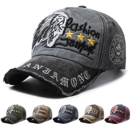 Quatre saisons nouvelle casquette de Baseball rétro en détresse décontracté Sports de plein air chapeau printemps et automne chapeau de soleil lettre broderie casquette hommes