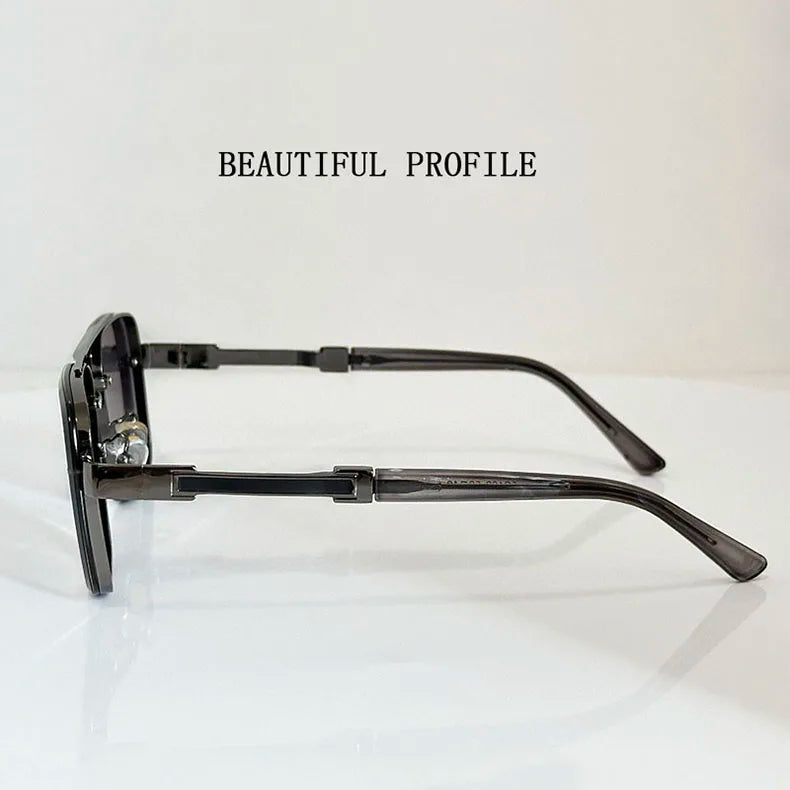 Lunettes de soleil pour hommes vintage carrées — femmes, rétro, mode