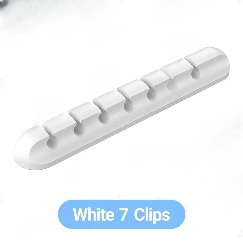 Clips en gros support de câble pour souris, organisateur de fil d'écouteur, organisateur de câble, enrouleur de câble USB en Silicone, gestion de bureau bien rangée
