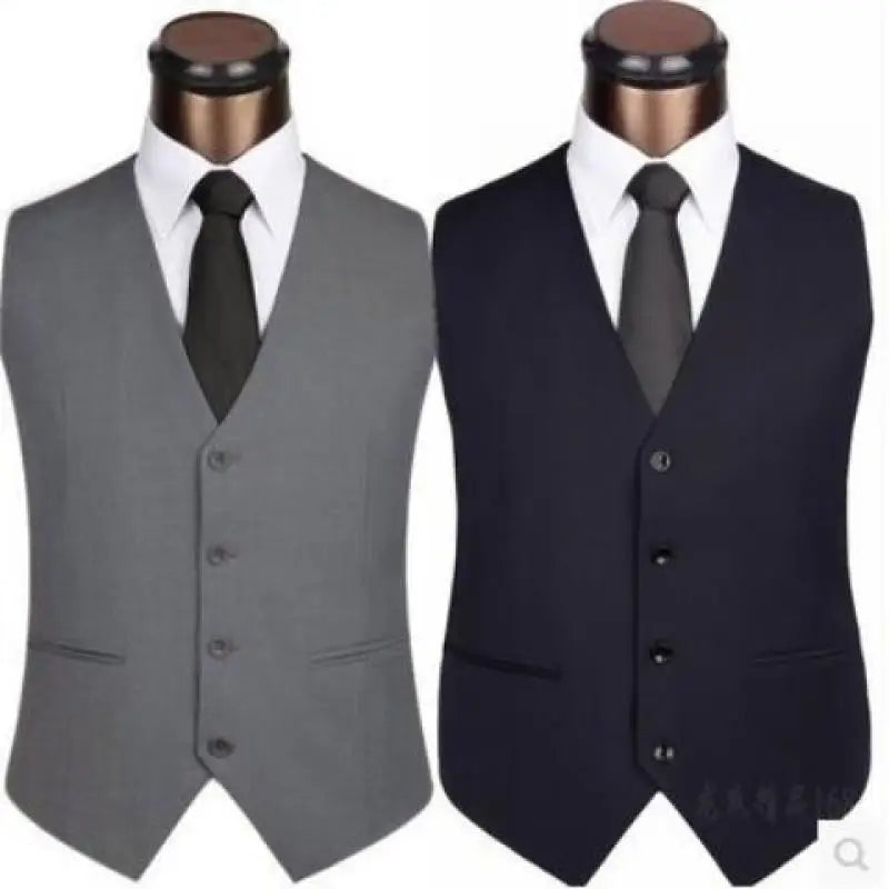 Gilet d'affaires formel pour homme slim — grande taille, décontracté, M-6XL