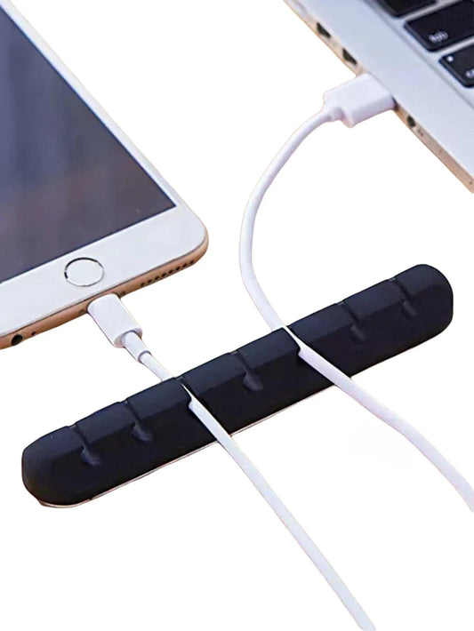 Clips en gros support de câble pour souris, organisateur de fil d'écouteur, organisateur de câble, enrouleur de câble USB en Silicone, gestion de bureau bien rangée