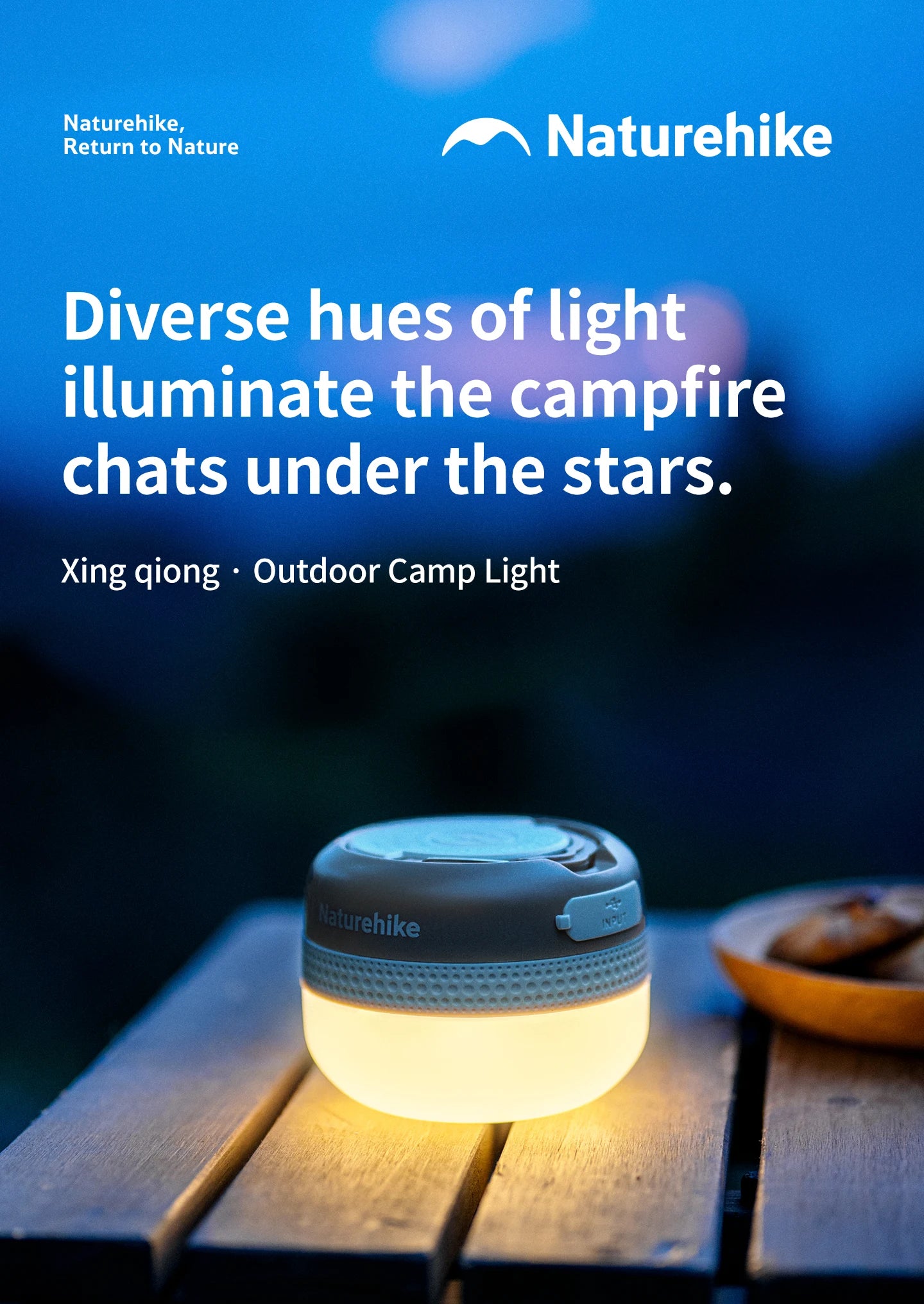 Naturehike – outils d'extérieur, lampes de camping, lampe de poche portable pour randonnée, lampe de tente, étanche IP44, lampes magnétiques, 5 effets d'éclairage