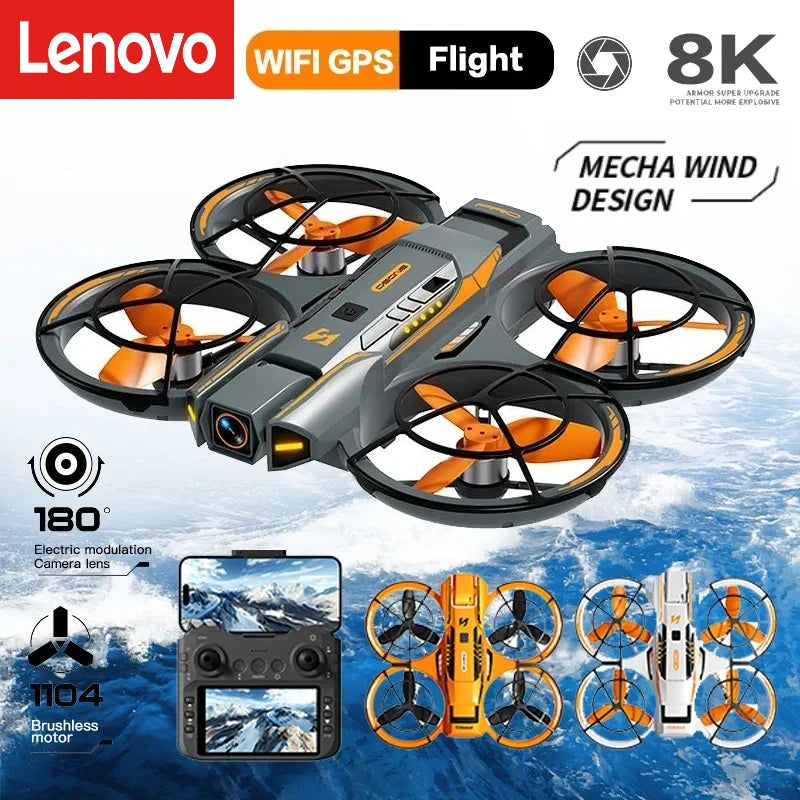Drone Mini Lenovo A21Pro 8K GPS Profesional, Fotografía Aérea HD, Avión Teledirigido, Cámara HD 5G, Dron de Juguete UAV