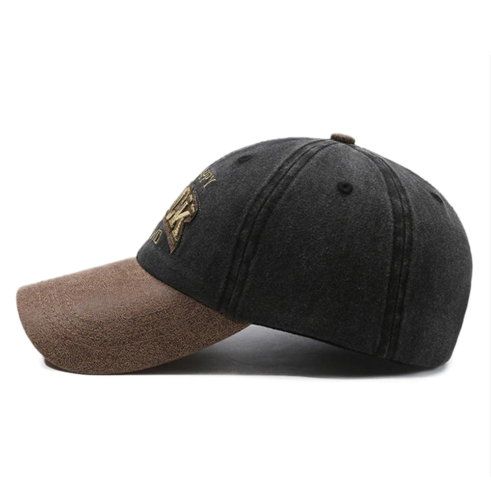 Gorra de béisbol FS Green Brown Letter para hombres, gorra snapback de hip-hop para mujeres, gorra vintage de camionero callejero, gorra de golf de moda