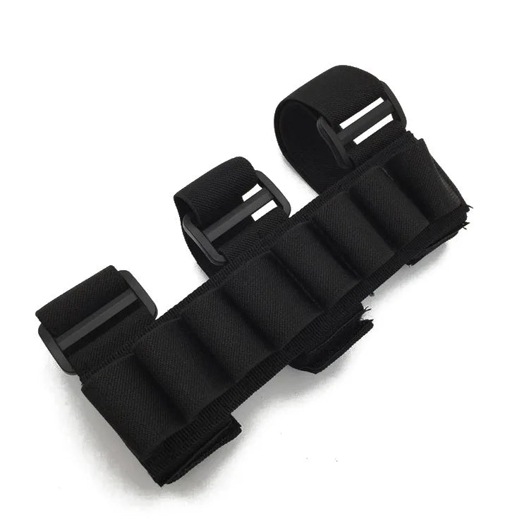 Pochette pour chargeur de 8 balles de chasse en plein air, pochette à cartouches détachable pour bras avec sangle de maintien pour fusils de calibre 12/20