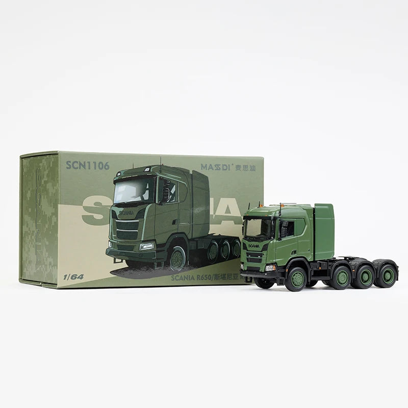 MASSDI aleación 1/64 escala SCN1106 SCN1110 camión de remolque/Hummer H1 M1151/tanque tigre de gas coche de aleación modelo regalos de vacaciones juguetes