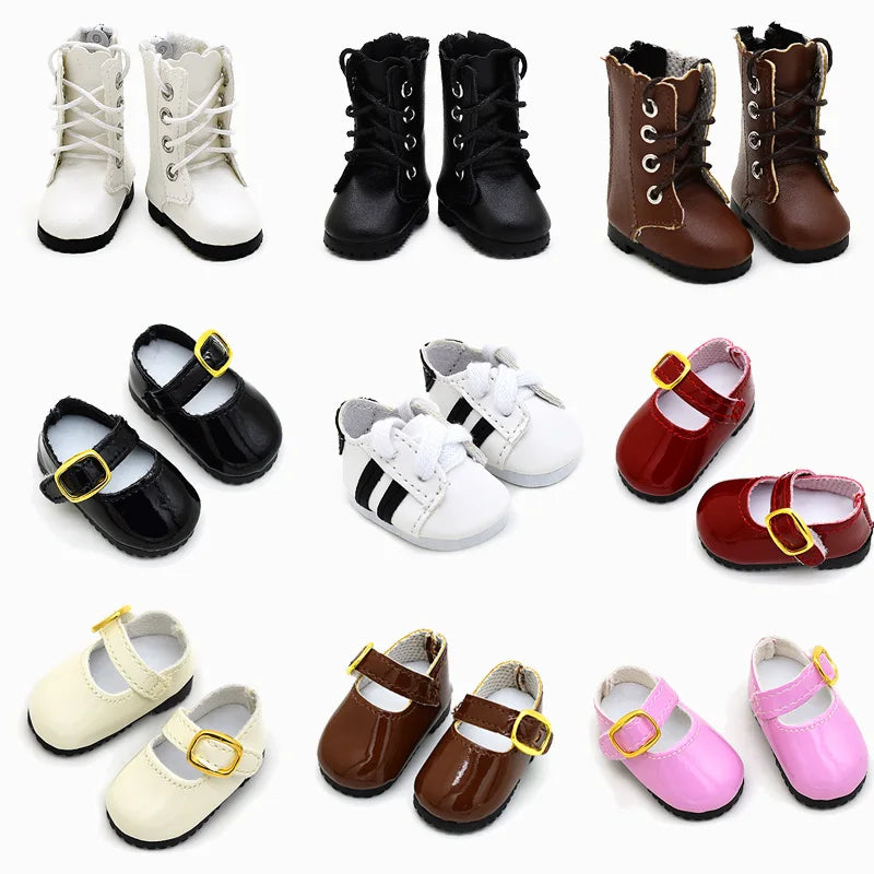 Bottes Poupée BJD 1/6 en Cuir — Bottes Longues Coloriées 4,5 cm