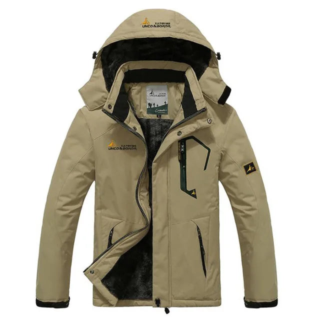 Men's Windproof Parka, Thick Warm Windproof Fur Coats, Hooded Military Style, Men's Anorak Winter Jackets