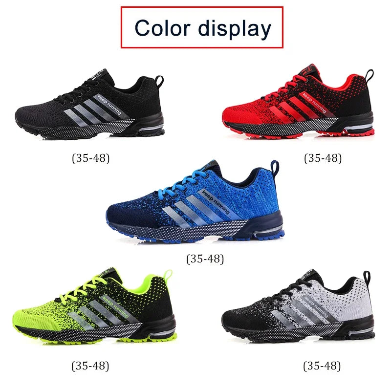 Zapatillas cómodas y antideslizantes para hombre, deportivas ligeras con absorción de impactos, estables, de malla, transpirables, informales, para pareja