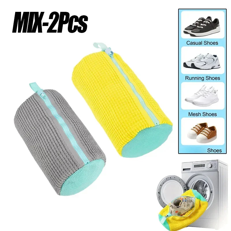 Bolsas de lavandería, bolsa para lavar zapatos en lavadora, con cremallera, con forro polar grueso en el interior, perfecta para zapatillas deportivas y zapatos casuales