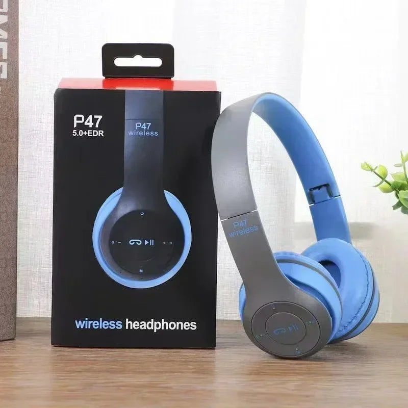 Bluetooth 5.0 Wireless Headset, Portable and Foldable, Multifunctional, for Bluetooth Connection, TF Card, Wired Connection