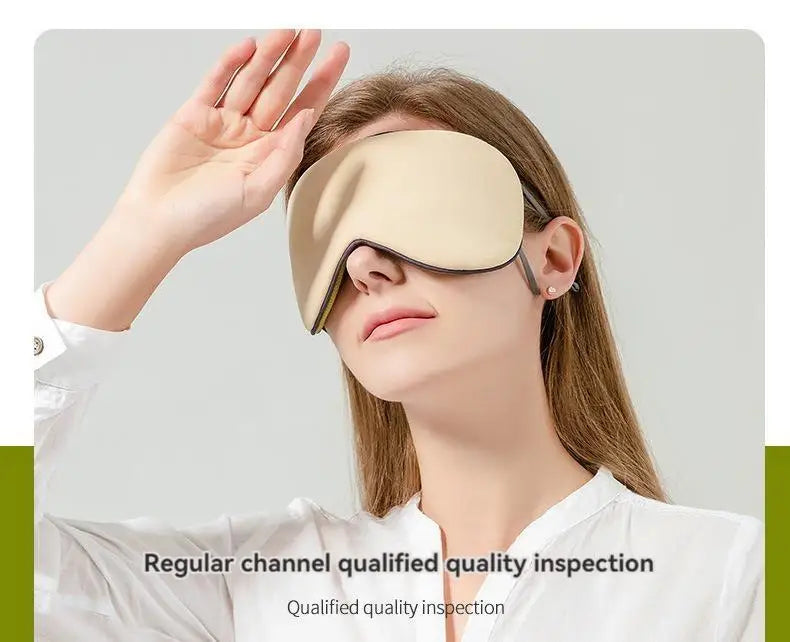 Masque pour les yeux de sommeil, Style coréen, soie glacée, chaud et frais, double usage, réglable, blocage de la lumière de voyage, masque pour les yeux respirant
