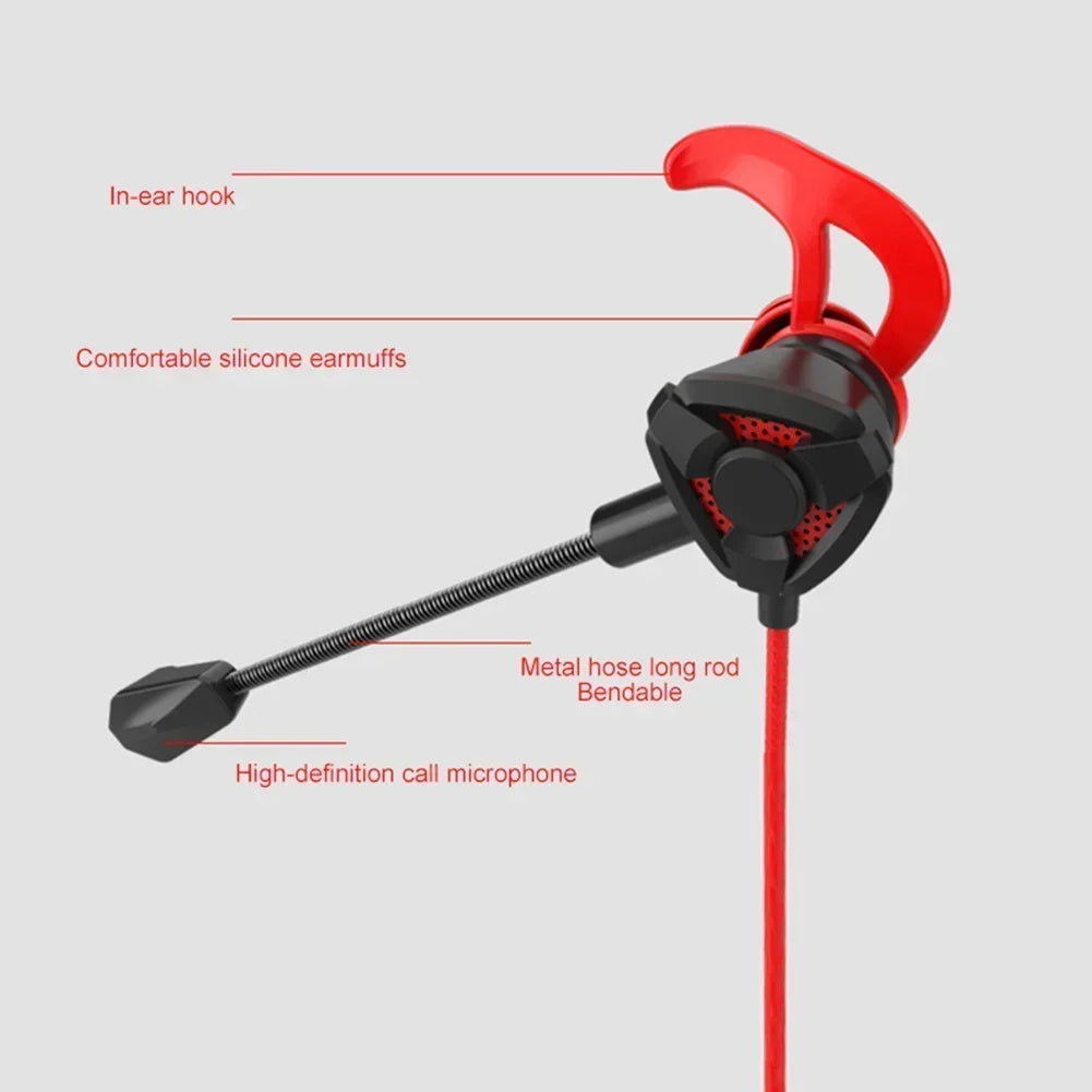 Casque de jeu universel avec micro — écouteurs filaires, téléphone, tablette, ordinateur portable (v2)