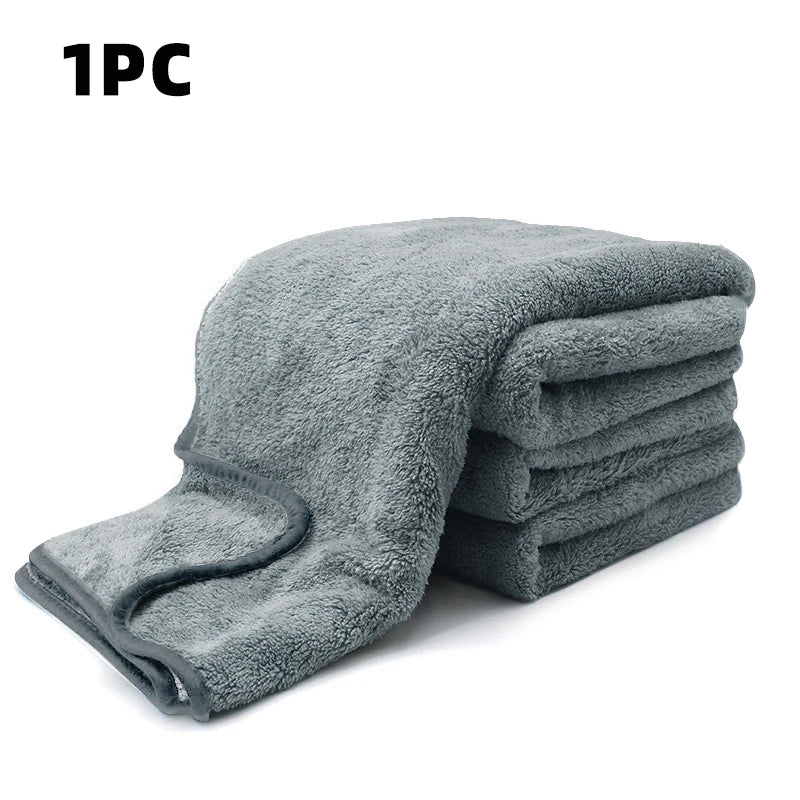 Serviette Lavage Voiture Microfibre Super Absorbante — Nettoyage Séchage Multifonction