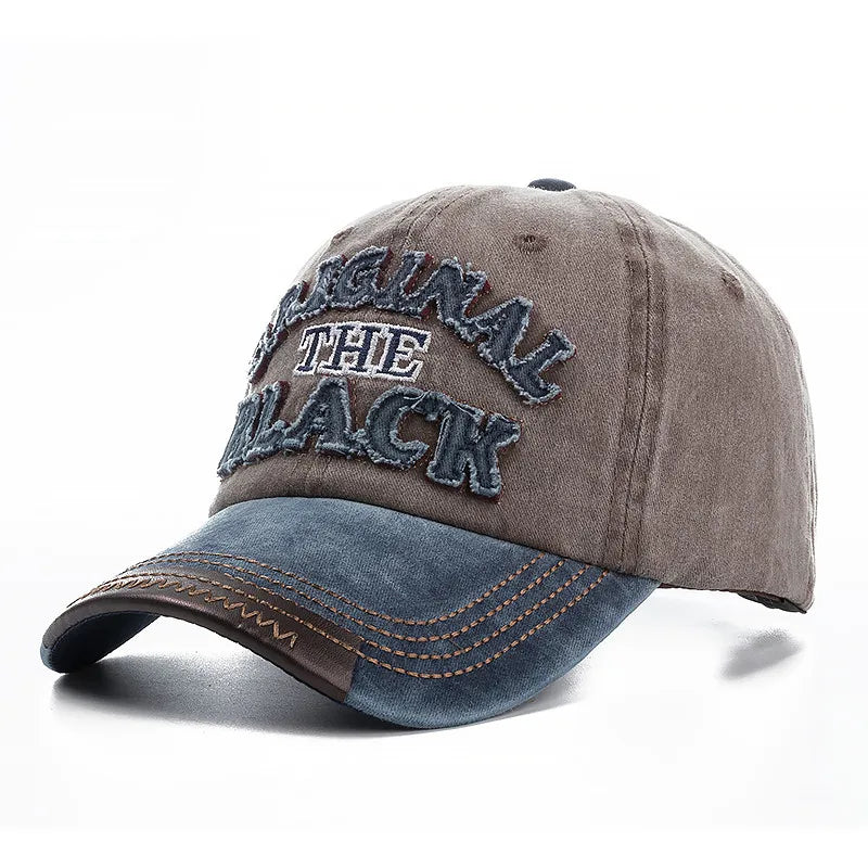 Gorra de béisbol negra original de algodón lavado de alta calidad, gorro con visera para hombres y mujeres, Gorras casuales, gorra bordada, sombrero de papá, 2022