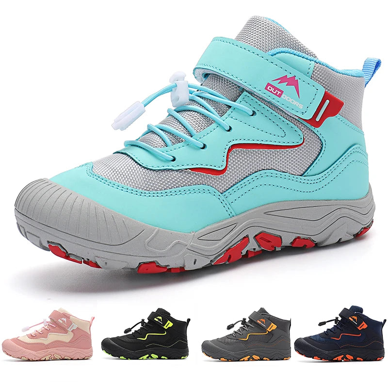 Bottes de Randonée Enfant Antidérapantes Anti-Choc — Fille & Garçon EU 27–36