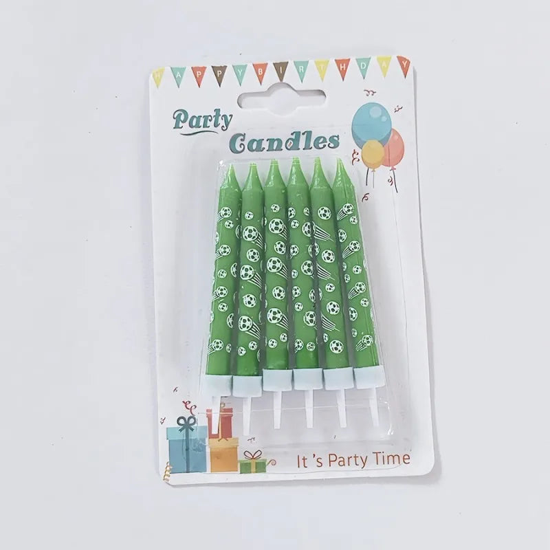 Bougies Gâteau Anniversaire Ballon Football Chiffres 0–9 — Décoration Fête Thème Sport