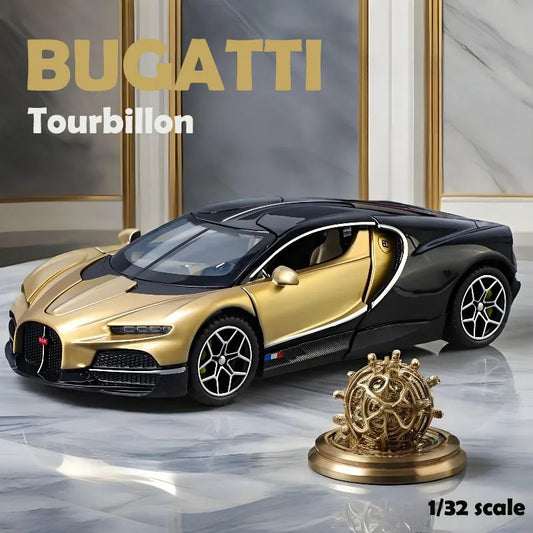 Simulación 1/32 Bugatti Tourbillon coche deportivo de aleación modelo de metal fundido a presión, coche en miniatura, juguete para niños y niñas, regalo de cumpleaños