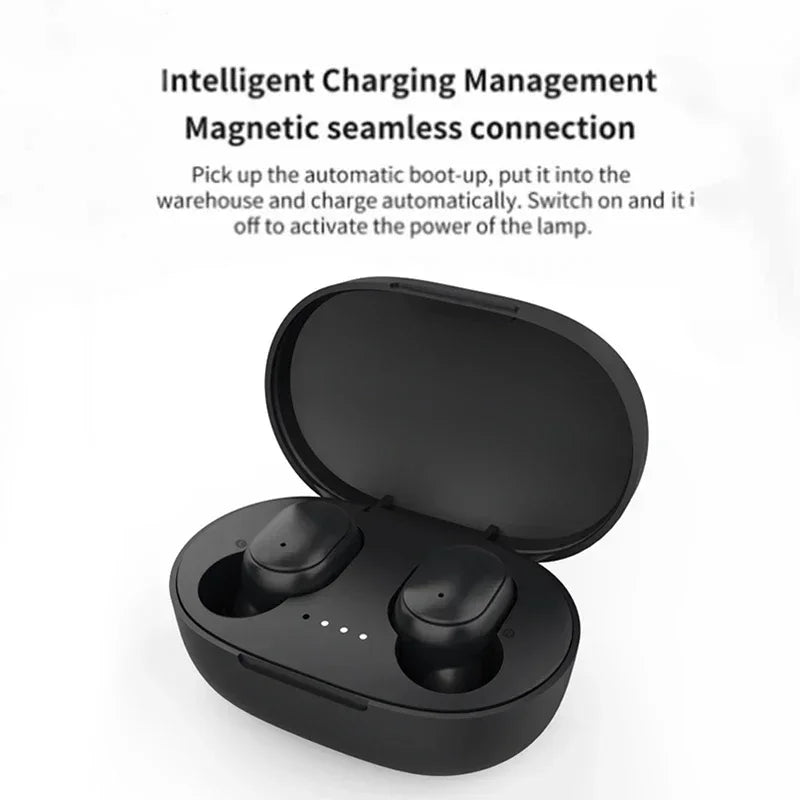 Casque Bluetooth sans fil TWS avec micro — écouteurs compatibles smartphones, réduction de bruit