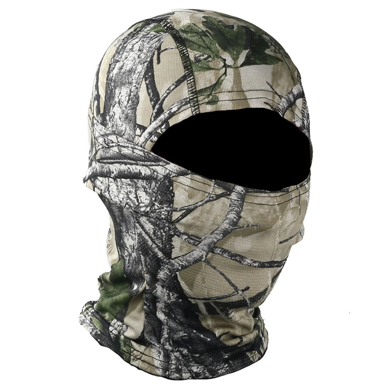 CamSolomon-Cagoule 3D imbibée pour homme, masque facial, capuche camouflage, écharpe, couvre-chef, sniper, ski, cyclisme, chasse, pêche, vêtements de sauna