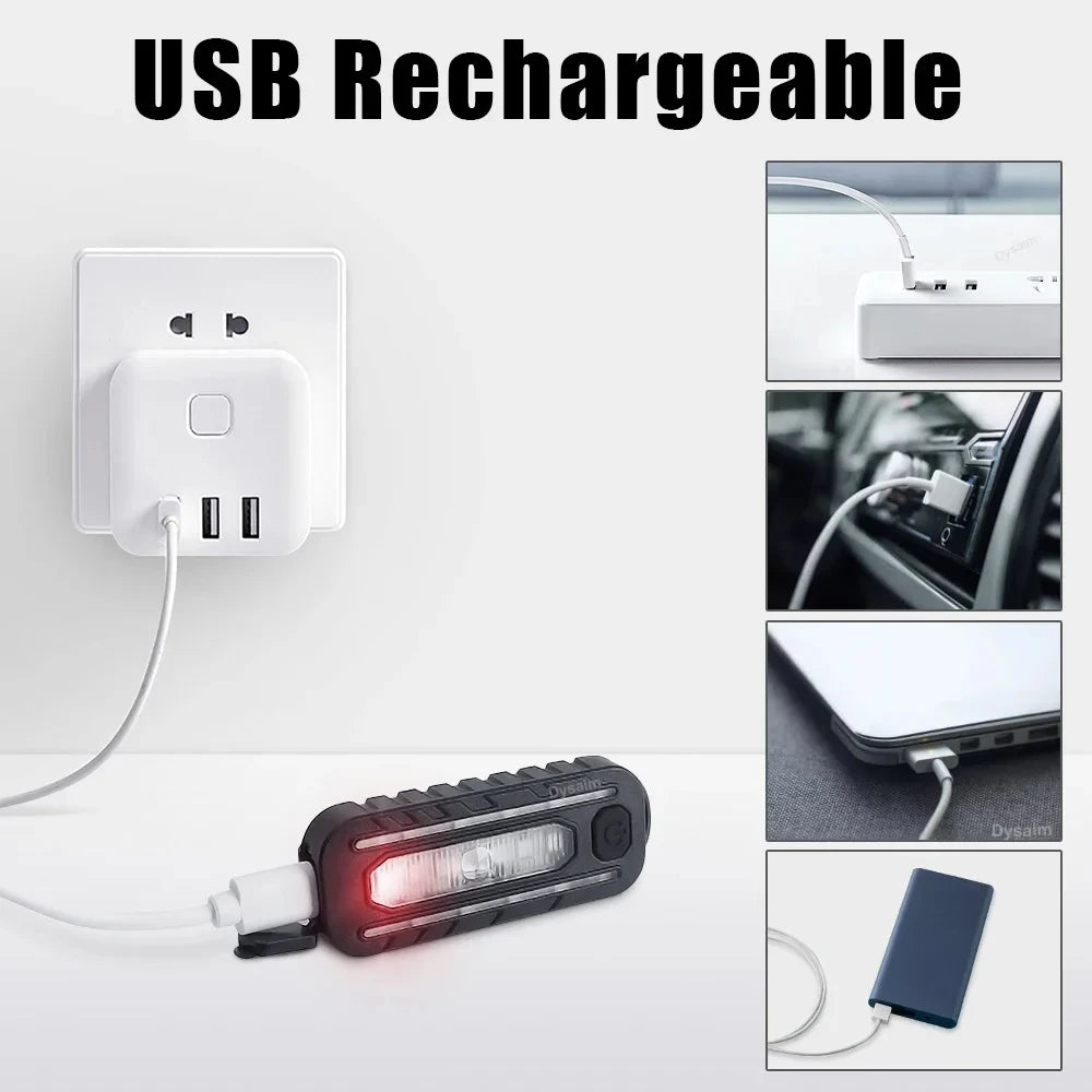 Lampe de poche LED Recharge USB, lampe de travail, porte-clés, pour Police, Clip d'épaule, lumière clignotante d'avertissement, lampe d'extérieur