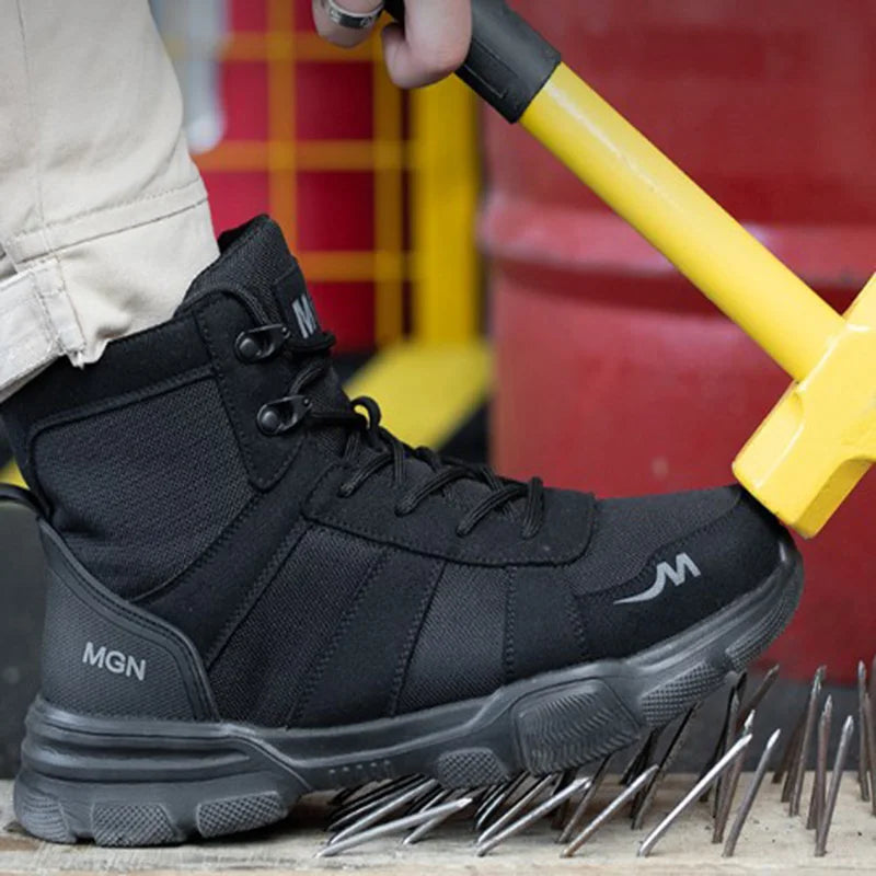 Work Boots Indestructible Safety Shoes Men Steel Toe Shoes Puncture Proof Sneakers Women Non-slip Work Shoes Tactical Boots For Men