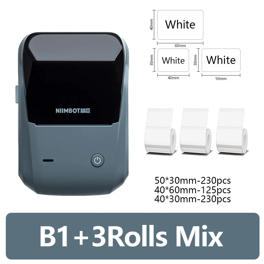Mini imprimante thermique portable — auto-adhésive, étiqueteuse Bluetooth, autocollants de poche