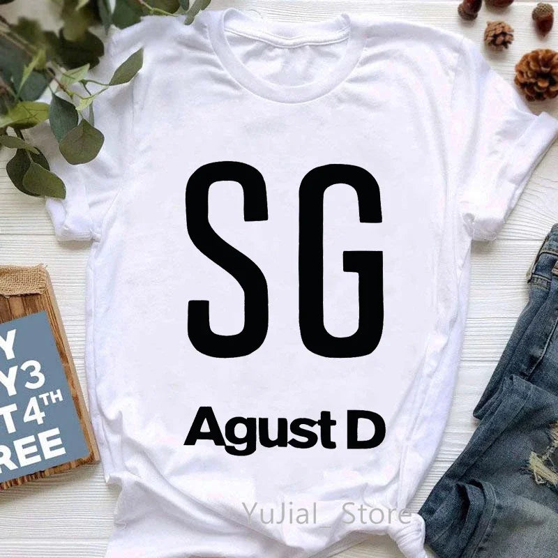 T-shirt graphique imprimé pour femmes — vêtements décontractés, mode, été, manches courtes