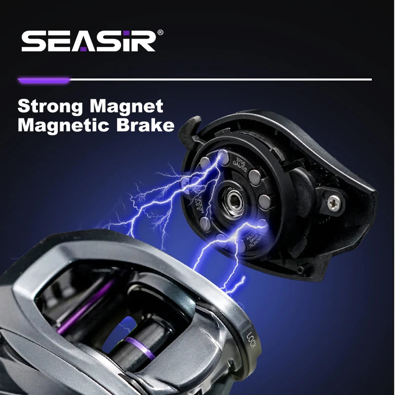 Seasir ZERO-VX 133g BFS Baitcasting moulinet de pêche ultraléger 7.6:1 rapport de vitesse 6 + 1BB traînée maximale 4kg bobine de pêche en eau salée douce