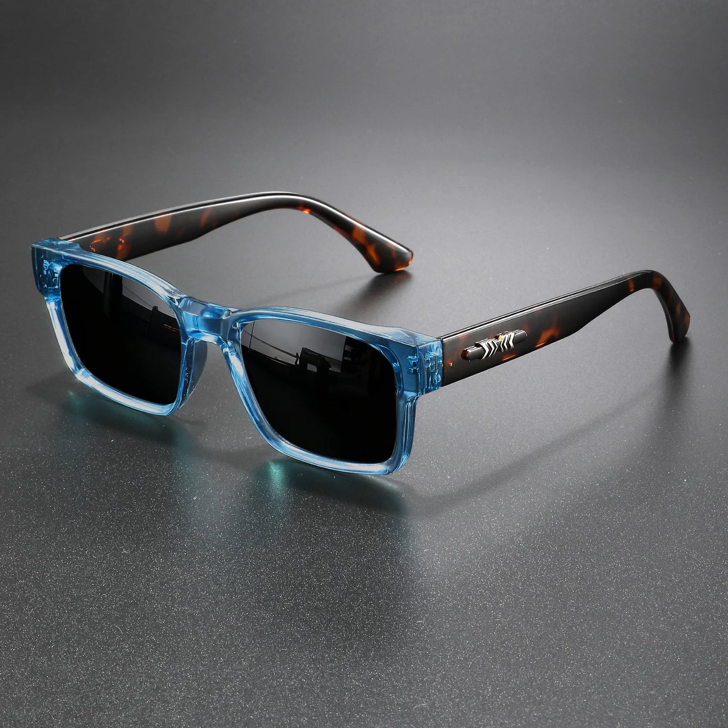 Retro Punk Sunglasses - Protective Square Frame, UV400 Unisex for Outdoor Adventures and Casual Style