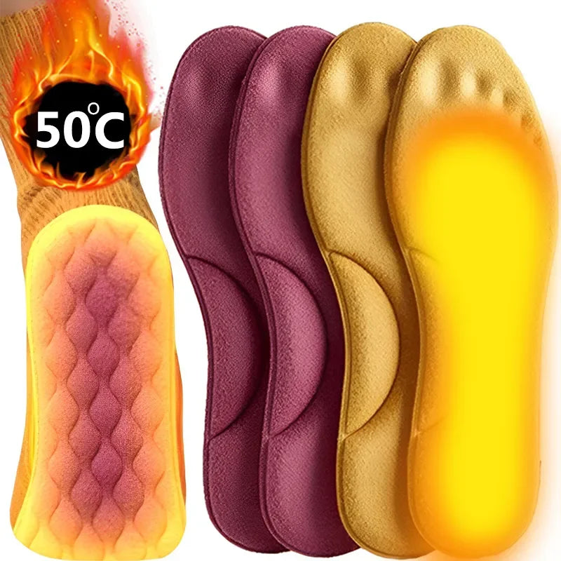 Semelles Latex Massage 4D — Poils Chauds, Course & Voute Plantaire