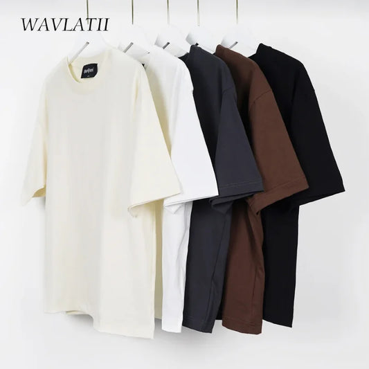T-Shirt 100% Coton Unisexe Respirant — Ample Manches Courtes Décontracté Été