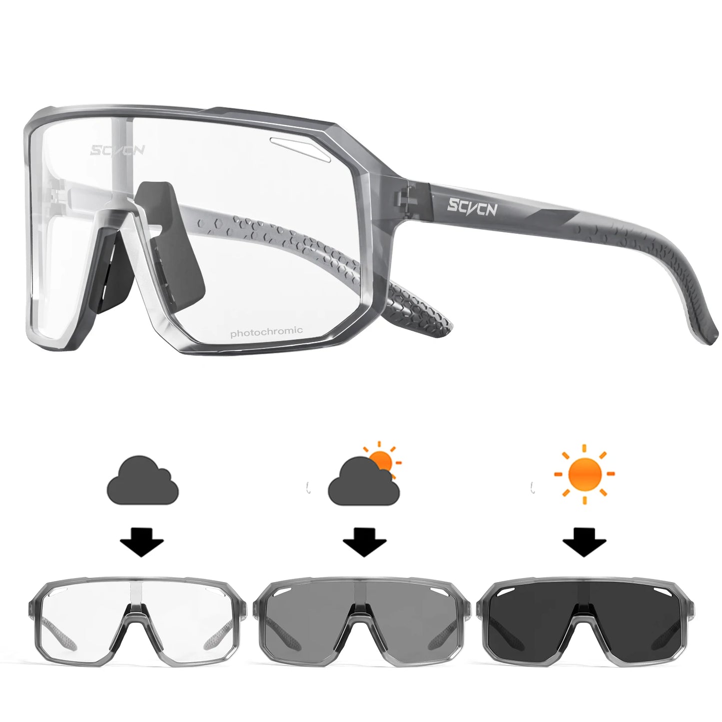 SCVCN Cycling Glasses MTB for Men Women Outdoor Sports Running Driving UV400 Sunglasses Road Racing Bicycle Cycling Eyewear